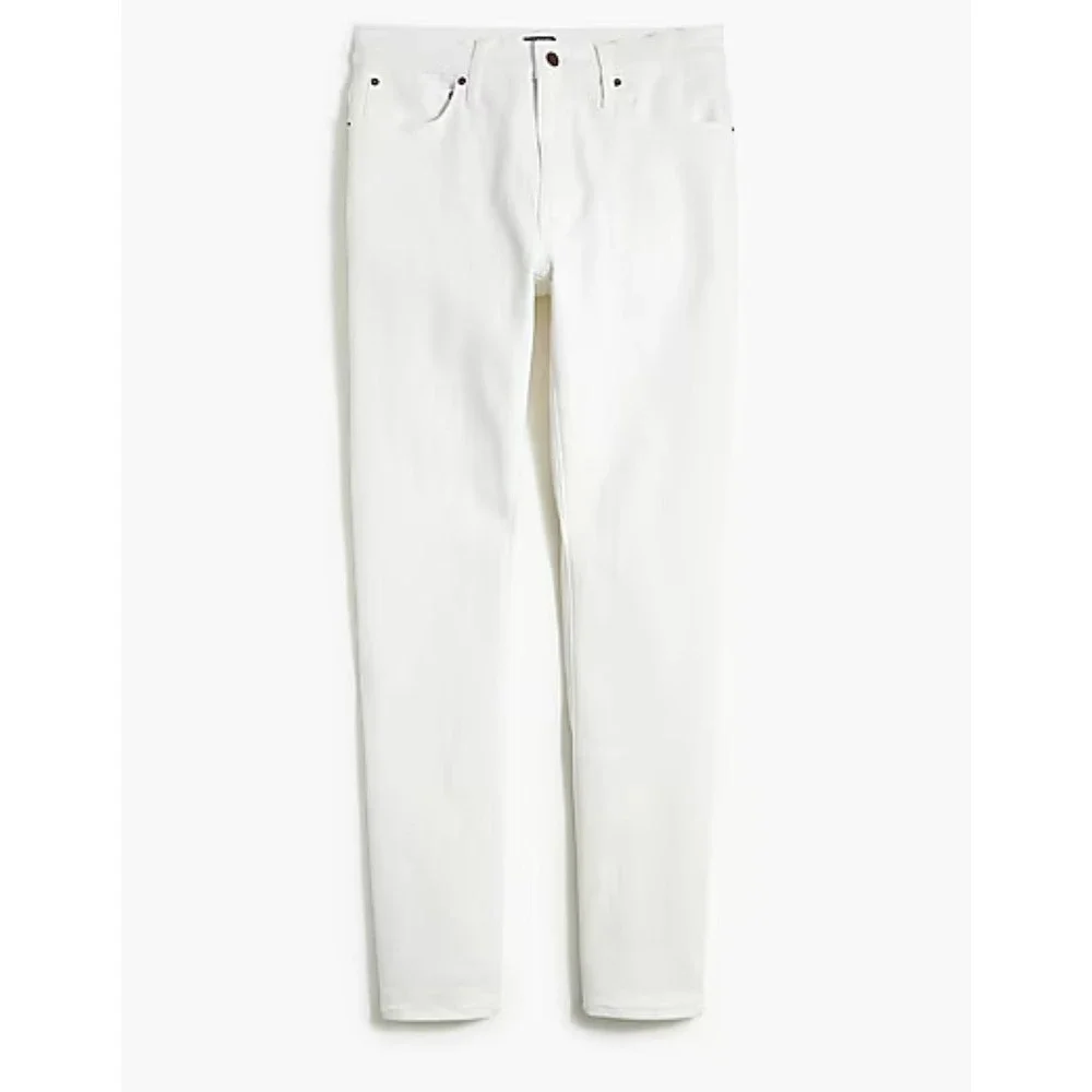 J. Crew Factory Slim Fit Flex White Denim Jeans Mens 32 x 34 AY186 Coastal Prep